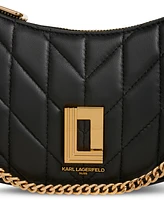 Karl Lagerfeld Paris Lafayette Small Black Leather Demi