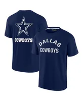 Men's and Women's Fanatics Signature Navy Dallas Cowboys Super Soft Short Sleeve T-shirt