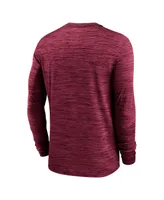 Men's Nike Burgundy Washington Commanders Sideline Team Velocity Performance Long Sleeve T-shirt