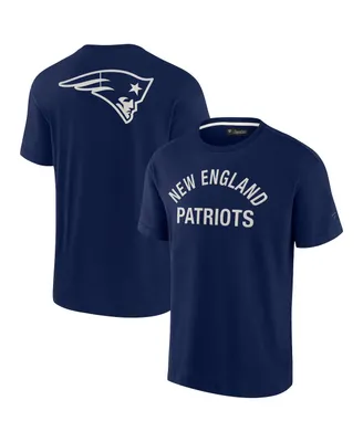 Men's and Women's Fanatics Signature Navy New England Patriots Super Soft Short Sleeve T-shirt