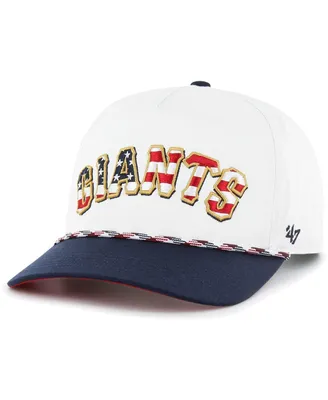Men's '47 Brand White San Francisco Giants Flag Script Hitch Snapback Hat