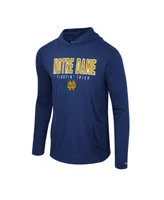 Men's Colosseum Navy Notre Dame Fighting Irish Team Color Rival Hoodie Long Sleeve T-shirt