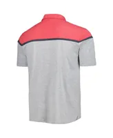 Men's Colosseum Heather Gray Nebraska Huskers Chamberlain Polo Shirt