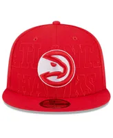 Men's New Era Red Atlanta Hawks 2023 Nba Draft 59FIFTY Fitted Hat