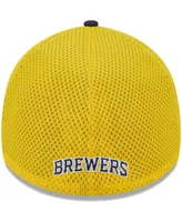 Men's New Era Navy Milwaukee Brewers Team Neo 39THIRTY Flex Hat