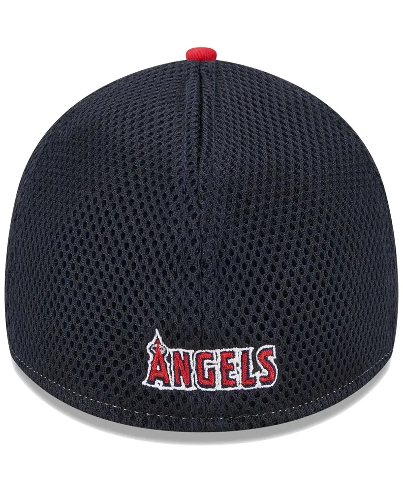 Men's New Era Red Los Angeles Angels Team Neo 39THIRTY Flex Hat