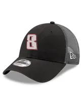 Men's New Era Black Kyle Busch 9FORTY Adjustable Trucker Hat