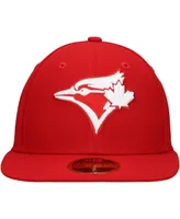 Men's New Era Scarlet Toronto Blue Jays Low Profile 59FIFTY Fitted Hat