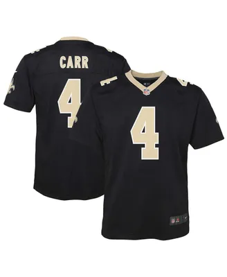 Big Boys Nike Derek Carr Black New Orleans Saints Game Jersey