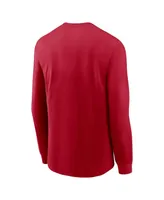 Men's Nike Red Atlanta Falcons Icon Legend Long Sleeve Performance T-shirt