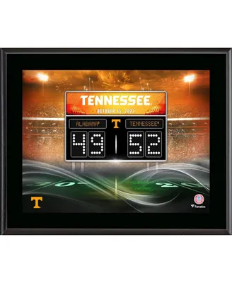 Fanatics Authentic Tennessee Volunteers vs. Alabama Crimson Tide 2022 Football Score 10.5'' x 13'' Sublimated Plaque