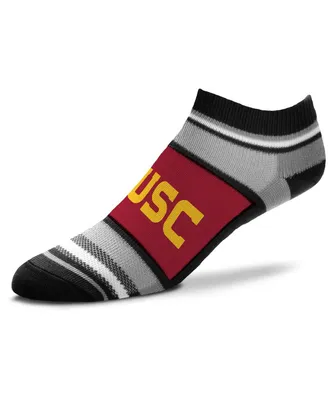 Women's For Bare Feet Usc Trojans Marquis Addition No Show Ankle Socks