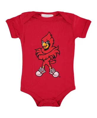 Infant Boys and Girls Red Louisville Cardinals Big Logo Bodysuit
