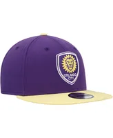 Men's New Era Purple, Gold Orlando City Sc Two-Tone 9FIFTY Snapback Hat