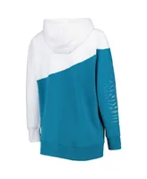 Women's Dkny Sport Teal, White San Jose Sharks Gina Full-Zip Hoodie