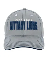 Youth Boys and Girls Gray Penn State Nittany Lions Old School Slouch Adjustable Hat