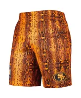 Men's New Era Orange San Francisco 49ers Summer Pop Shorts