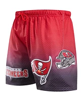 Men's Pro Standard Black, Red Tampa Bay Buccaneers Ombre Mesh Shorts