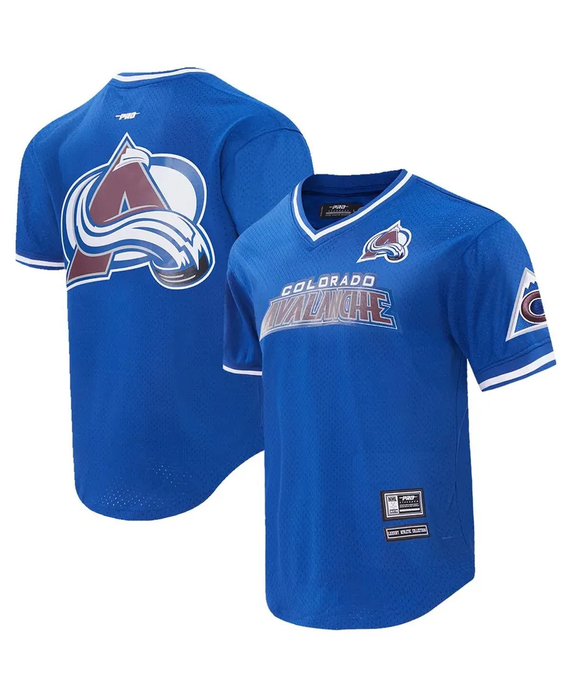 Men's Pro Standard Blue Colorado Avalanche Classic Mesh V-Neck T-shirt