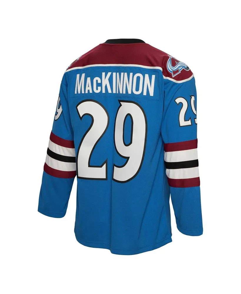 Men's Mitchell & Ness Nathan MacKinnon Blue Colorado Avalanche Big and Tall 2013 Line Player Jersey