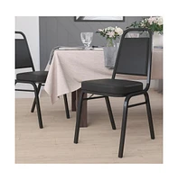 Trapezoidal Back Stacking Banquet Dining Chair - 2.5" Thick Seat