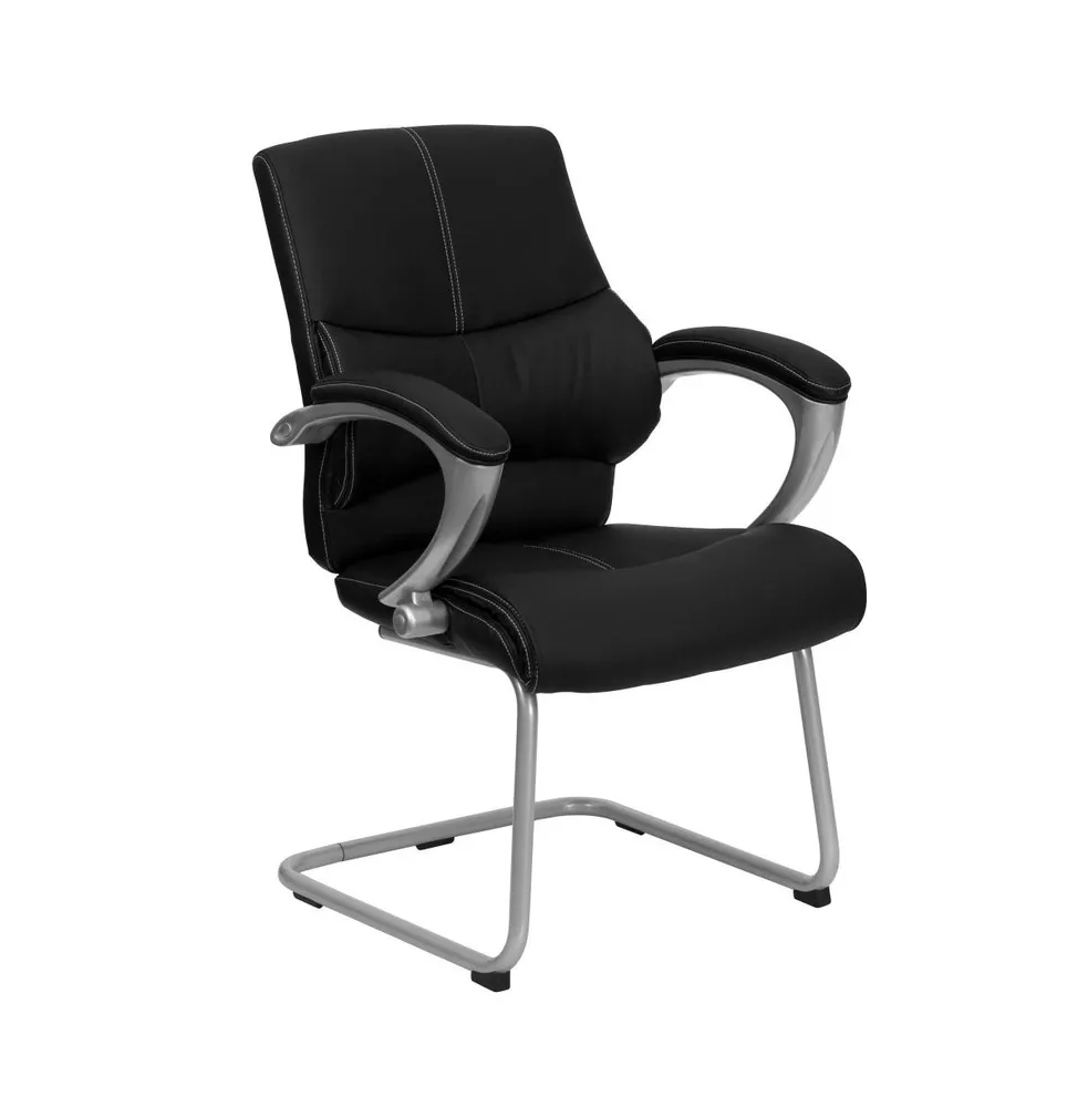 Emma+Oliver Leather Executive Side Chair