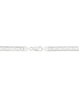 Italian Silver Polished Mariner Link 22" Chain Necklace in 18k Gold-Plated Sterling Silver & Sterling Silver