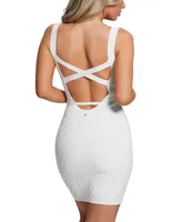 Guess Women's Genna Mirage Wavy-Rib Bodycon Dress