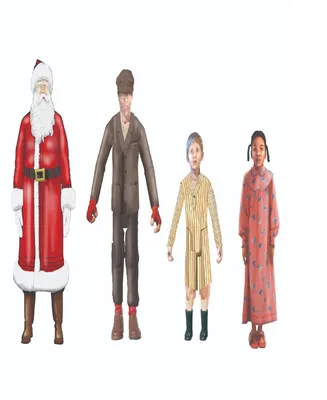 Lionel the Polar Express People Pack with Santa, Set of 4