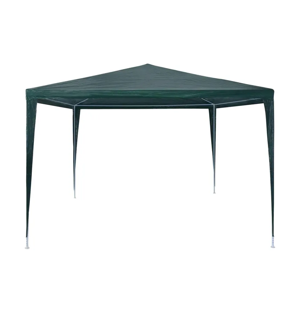 vidaXL Party Tent Pe Green 9.8'x9.8'