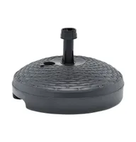 vidaXL Umbrella Base Sand/Water Filled 5.3 gal Anthracite Plastic Rattan