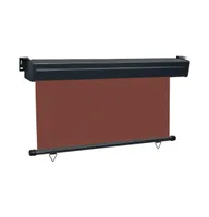 vidaXL 48429 Balcony Side Awning 57.1"x98.4" Brown