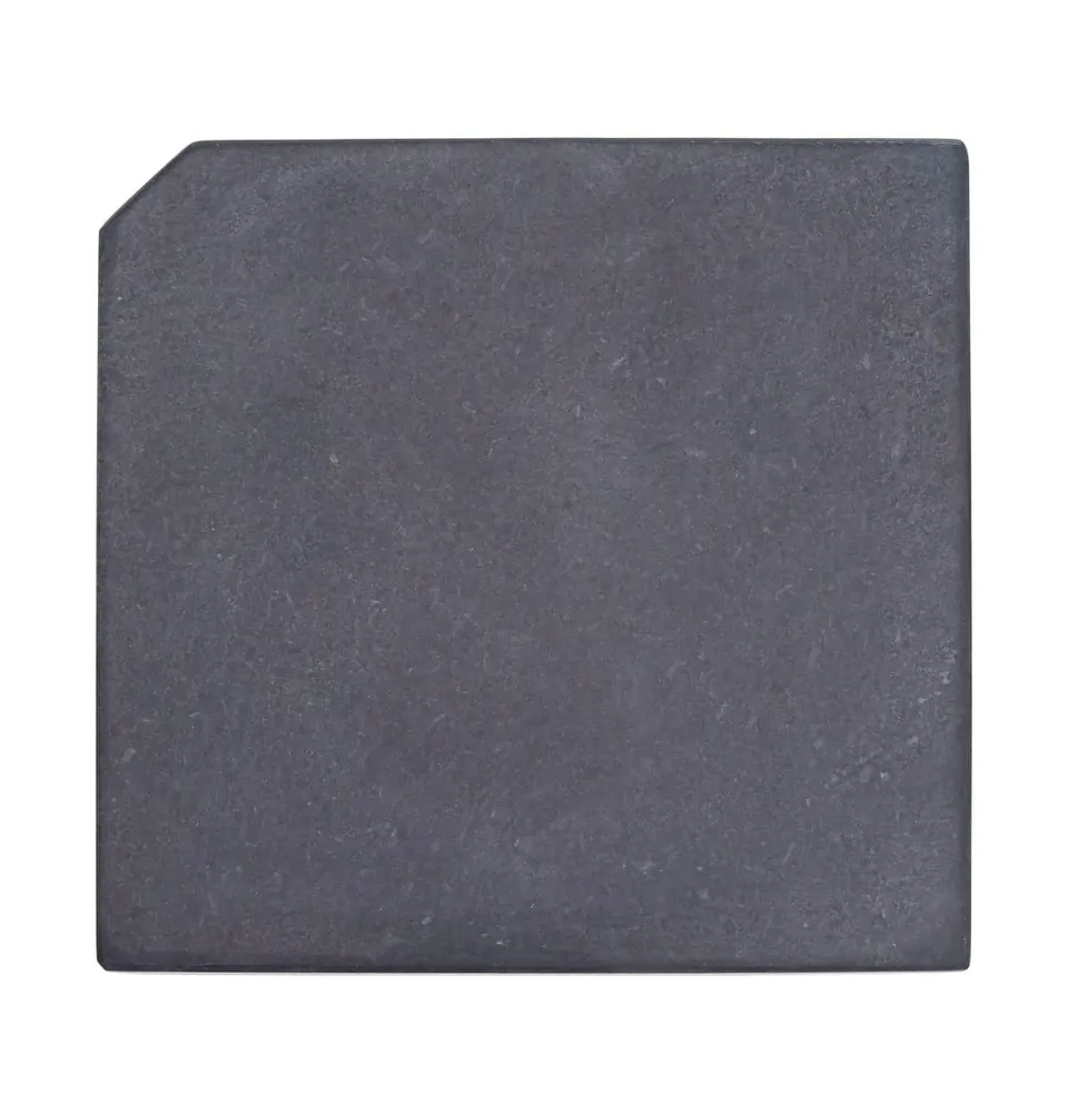 Umbrella Weight Plate Black Granite Square lb