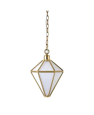 Hudson & Canal Adara 10" Wide Pendant with Glass Shade