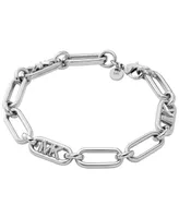 Michael Kors Platinum Plated Empire Link Chain Bracelet