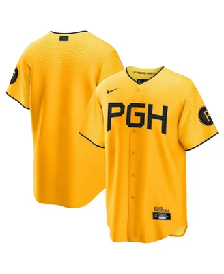 Men's Nike Gold Pittsburgh Pirates 2023 City Connect Replica Jersey