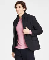 Alfani Men's Regular-Fit Quilted Blazer with Removable Full-Zip Bib, Created for Macy's