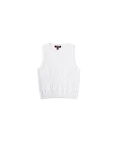 Imoga Collection Little Girls Cathy Cream Fine Yarn Eyelet Sweater Tank