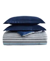 Nautica Heathered Block Reversible Piece Comforter Set