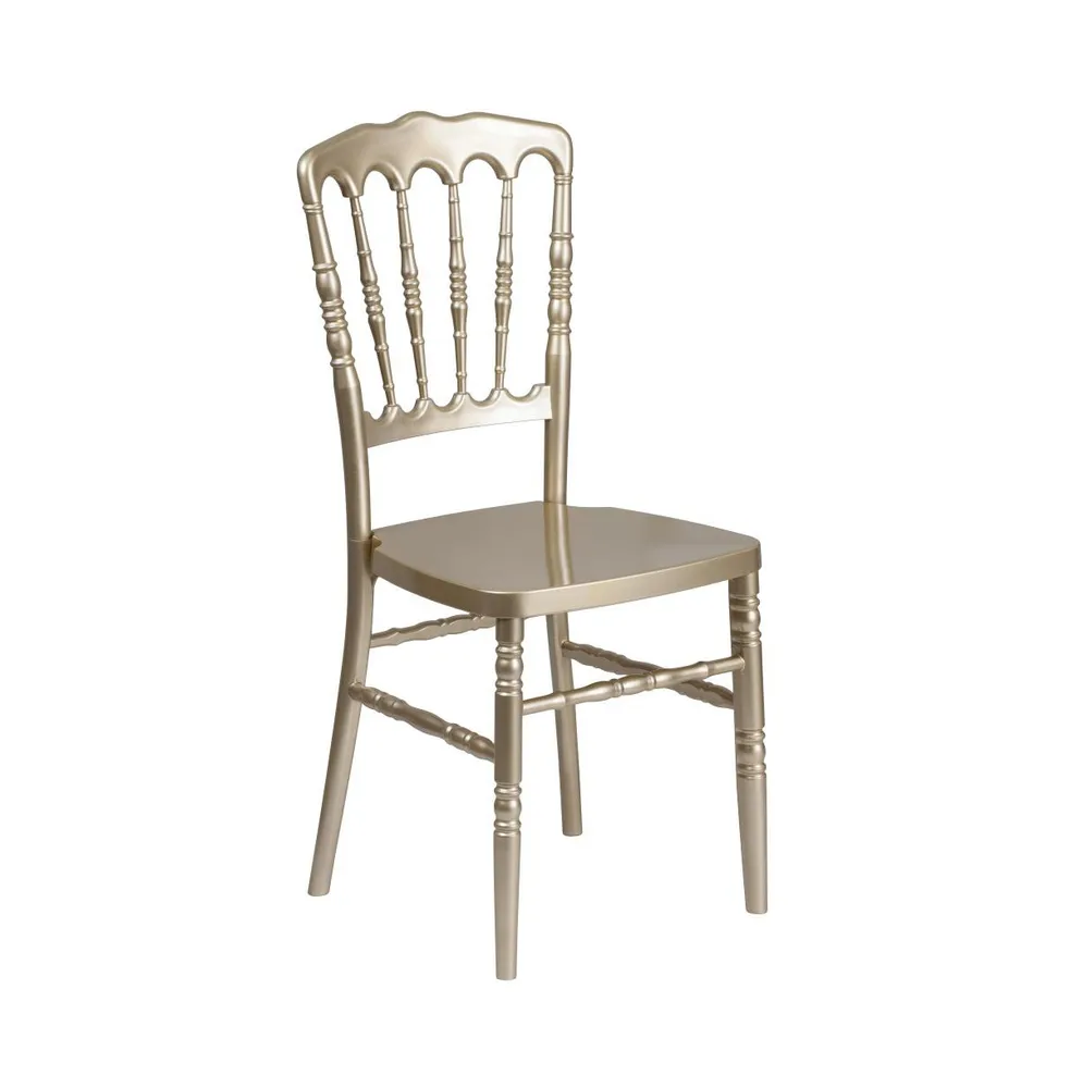 Emma+Oliver Wedding & Event Resin Stacking Napoleon Dining Chair