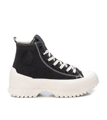 Women's Canvas Platform High-Top Sneakers By Xti