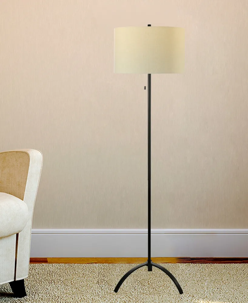 62" Metal Floor Lamp with Designer Shade