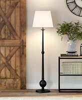 Hudson & Canal Wilmer 68" Linen Shade Tall Floor Lamp