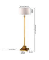 Hudson & Canal Hadley 65" Linen Shade Tall Floor Lamp