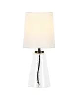 Hudson & Canal Quimby 15.75" Linen Shade Tall Mini Lamp
