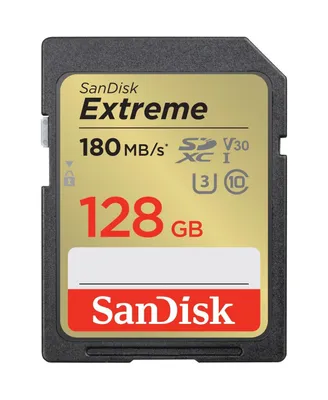 SanDisk 128GB, Uhs-i & 180-90MBs Extreme Sdxc Memory Card