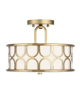 Trade Winds Lighting Courtland 2-Light Semi-Flush Ceiling Light