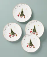 Lenox Merry Grinchmas Porcelain Dinner Plates, Set Of 4