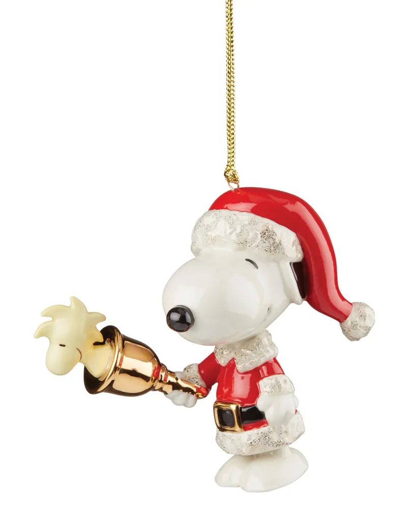 Lenox Snoopy & Woodstock Ringing Bell Ornament