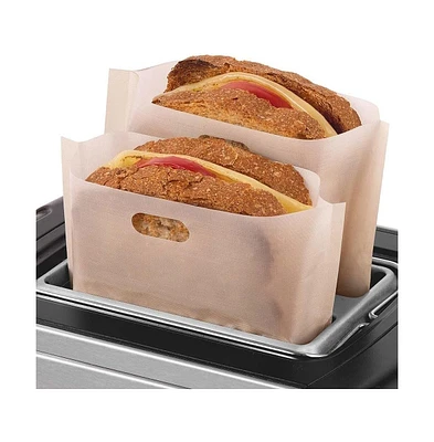 Zulay Kitchen Reusable Toaster Bags For Grilled Cheese Sandwiches 10 pieces